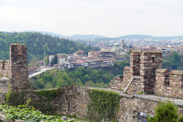 Wall Mural - Medieval walls and ruins of the Fortress Tsarevets