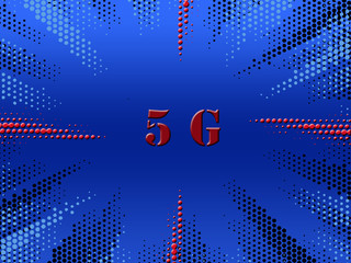 Poster - 5G logo network wireless systems and internet