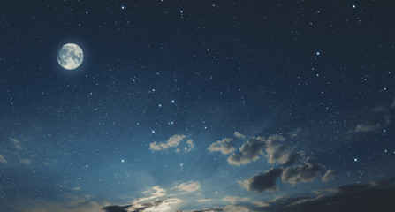 full moon in the sky
