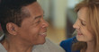 © Mark Adams - Close up portrait of older African American Husband and Caucasian wife at home