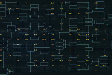 Aufkleber - Creative big data blockchain backdrop