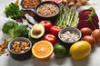 Foods high in vitamin B9 - folic acid.