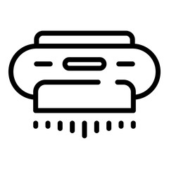 Poster - conditioner air purifier icon. outline conditioner air purifier vector icon for web design isolated 