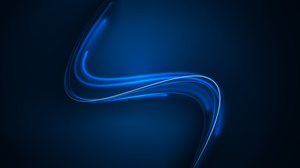 Wall Mural - blue light wave of energy with elegant lines background