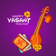 Canvas Print - Happy Vasant Panchami