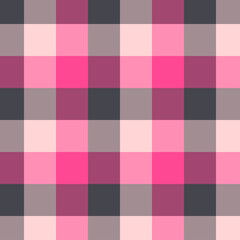 Wall Mural - gingham red and black pattern.