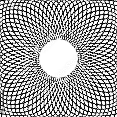 Abstract circle 3D pattern. Geometric texture.