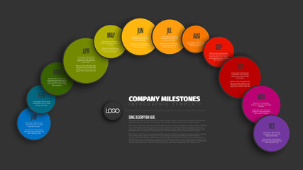 Poster - full year timeline template