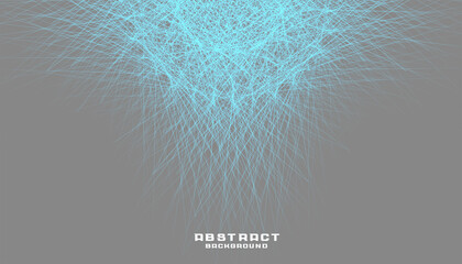 Poster - abstract gray technology background with glowing lines