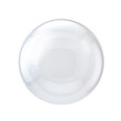 Transparent glass sphere on a white background. 3d illustration