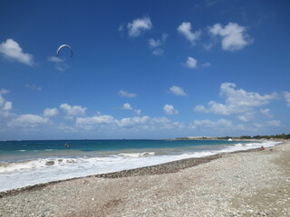 Windsurfing in the mediterranean