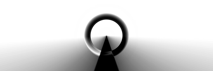 Fototapete - Digital art, abstract 3D objects, Germany