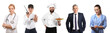 © Pixel-Shot - Collage with people of different professions on white background