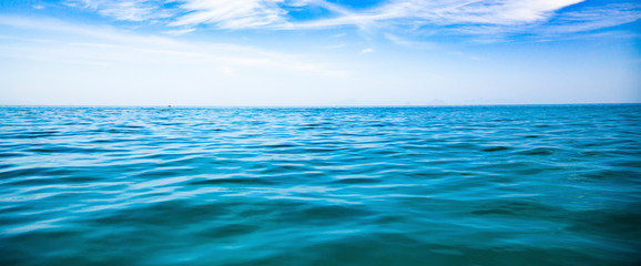 Poster - amazing sea and blue sky background