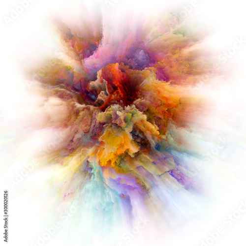 Modern Colorful Paint Splash Explosion