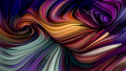 Wall Mural - Swirling Color Background