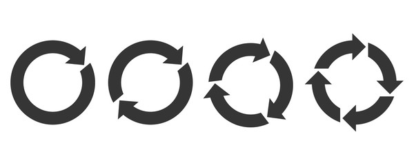 Sticker - Circle arrows - vector.