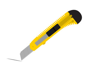 Wall Mural - vector stationery knife isolated.