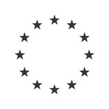 Fototapeta  - Vector Illustration of the EU flag stars.