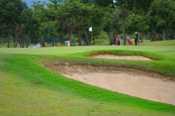 Poster - golfer on the course