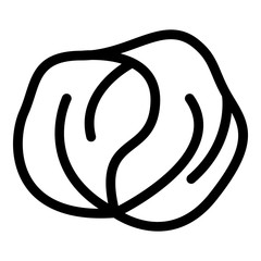 Poster - Garden cabbage icon. Outline garden cabbage vector icon for web design isolated on white background