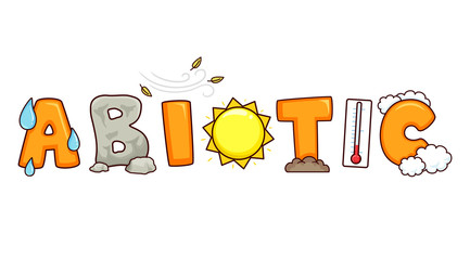 Sticker - Abiotic Lettering Illustration