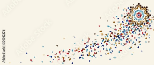 Fotomural Morocco Disintegration Template.