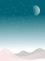 Wall Mural - full moon in the sky