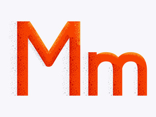 Poster - Letter Alphabet M Illustration