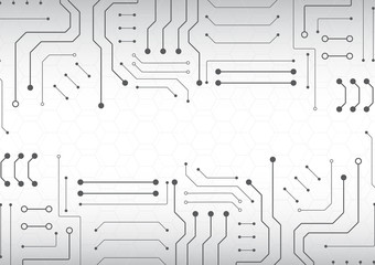 High tech technology geometric
