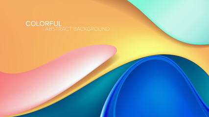 Poster - Abstract Distorted Shape Background