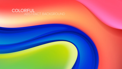 Poster - Abstract Distorted Shape Background