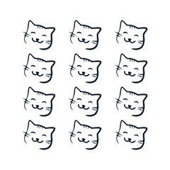 Naklejka na meble Cat head logos are great for various product packaging