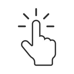 Poster - The Mouse Cursor Click vector Icon