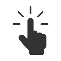 Poster - The Mouse Cursor Click vector Icon