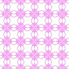 Pink geometric seamless pattern. Hand drawn waterc