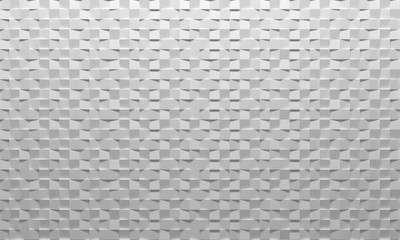 Wall Mural - white square abstract background. 3d rendering. illustration