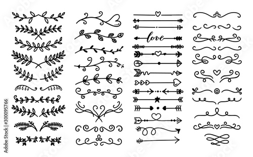 Cuadros en Lienzo Flourish sketch ornament divider