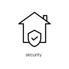 Poster - Security icon vector sign symbol.