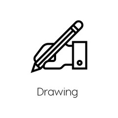 Poster - Drawing icon vector sign symbol.