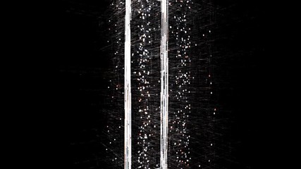 4k I letter i alphabet word tag cloud;computer code particle.The Matrix binary text design animation;changing from zero to one digits;abstract tech background.