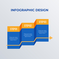 Process arrow infographic template design. Business concept infograph with 3 options, steps or processes. Vector visualization can be used for workflow layout, diagram, annual report, web