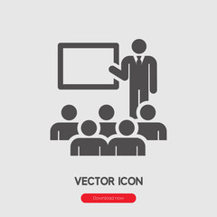 Poster - Lecture icon vector sign symbol.  Presentation symbol.