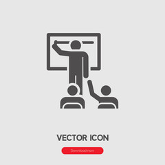 Poster - Lecture icon vector sign symbol.  Presentation symbol.