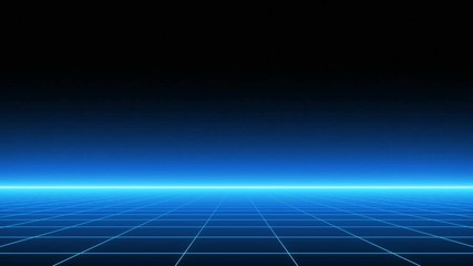 Wall Mural - VJ 80's Retro-Futuristic Horizon