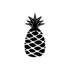 Wall Mural - Trendy flat pineapple fruit icon design