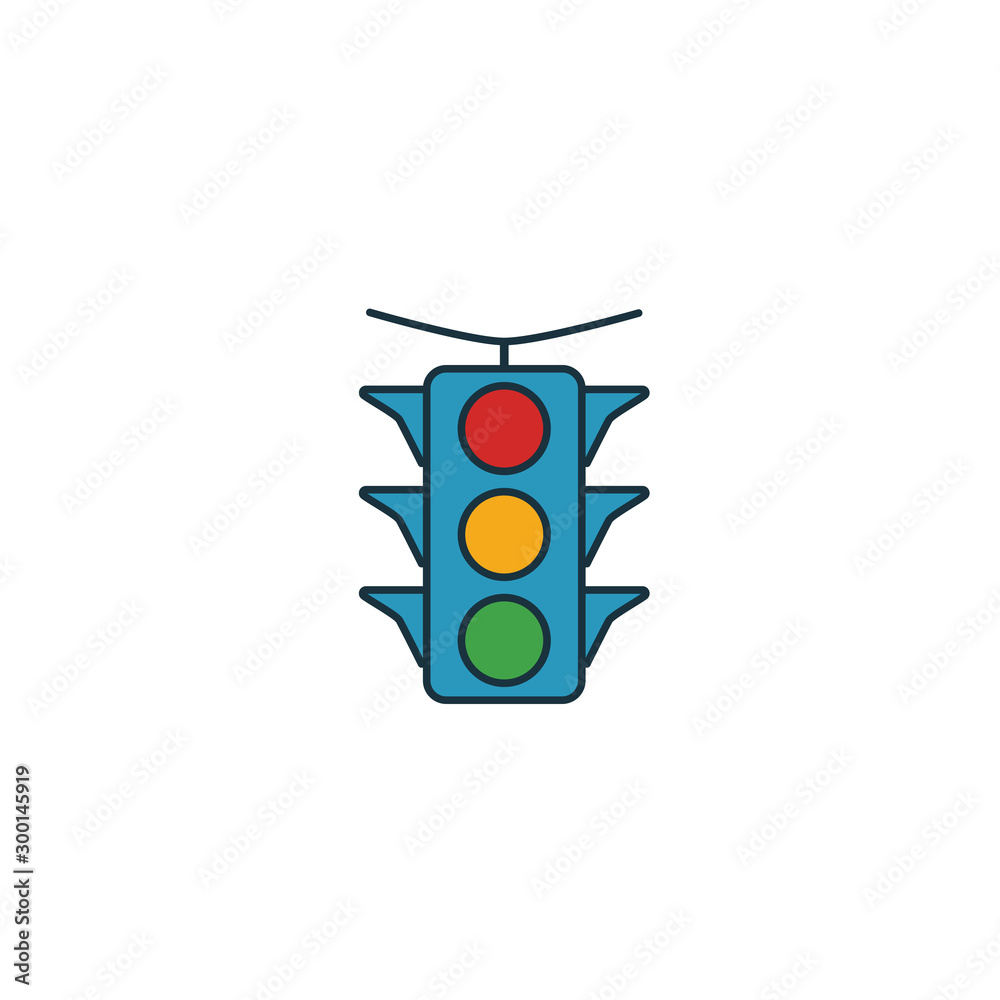 Traffic Light icon. Simple element from transport icons collection ...