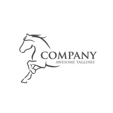 Simple Horse Vector Illustration Best For Sport Races Logo