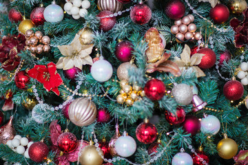 festive christmas and new year decorations