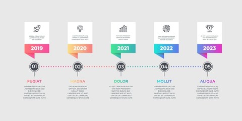 Step infographic element. Business timeline flow chart, options graphic element. Vector lines workflow layout diagram for designs timing work process option